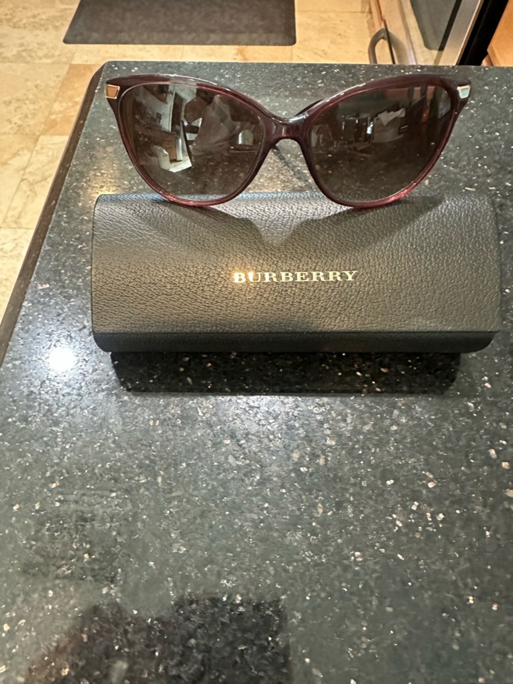 Burberry Women's Burgundy Sunglasses